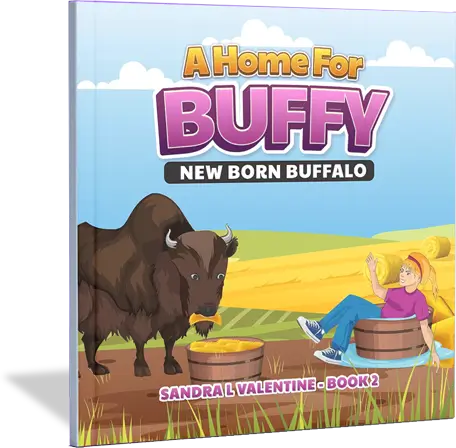 A Home For Buffy New Born Buffalo By Author Sandy Valentine Bookcover